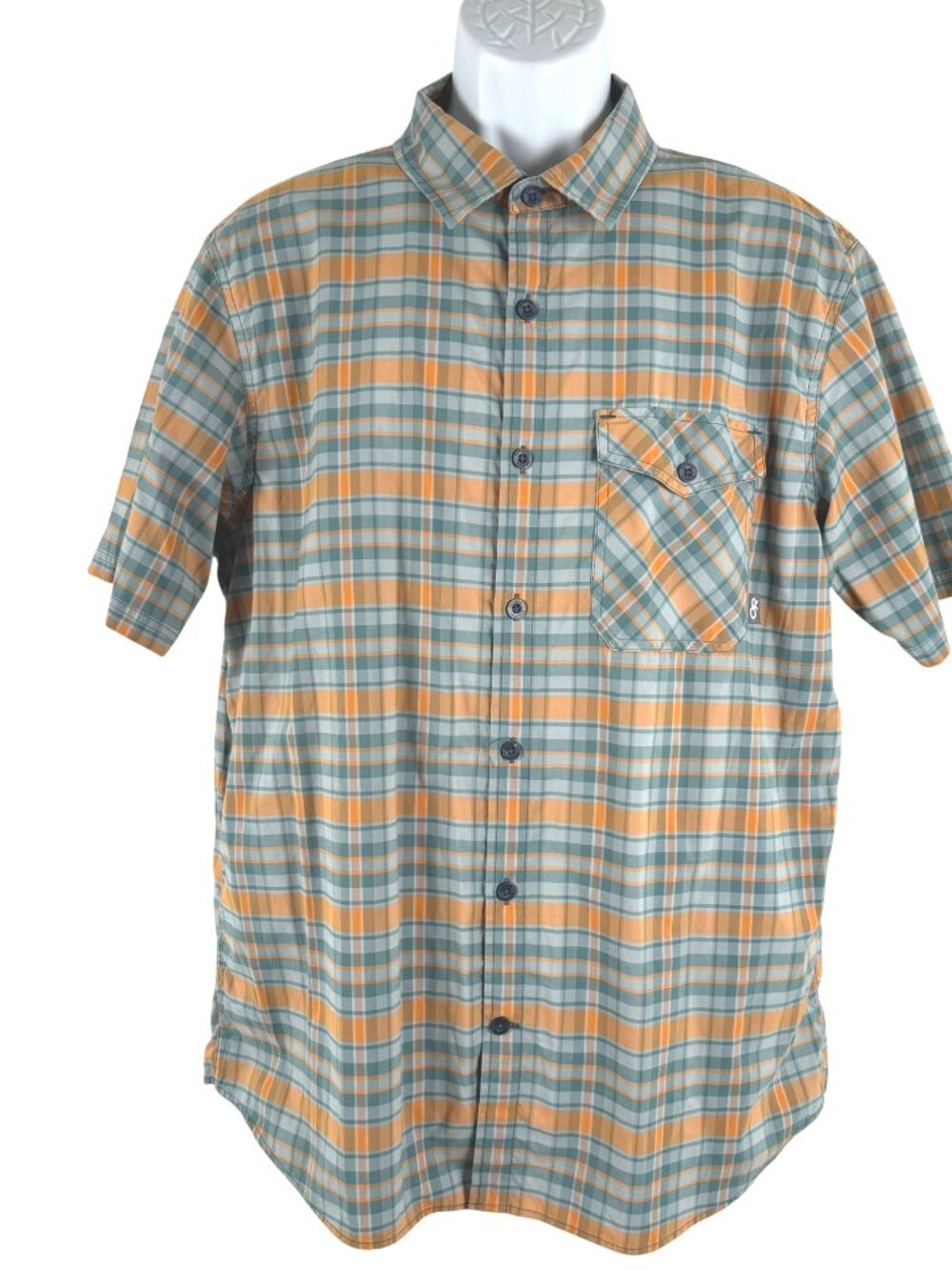 Outdoor Research Porter Short Sleeve Button Front Shirt Mens XL Plaid TP-4024